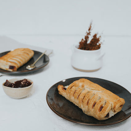 Himbeer-Mascarpone-Tasche